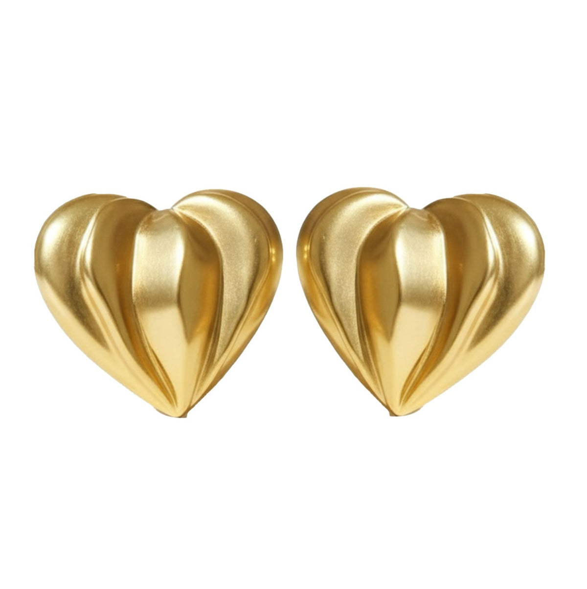 COMING SOON "Milano Edge" – Goldene Herz-Ohrclips