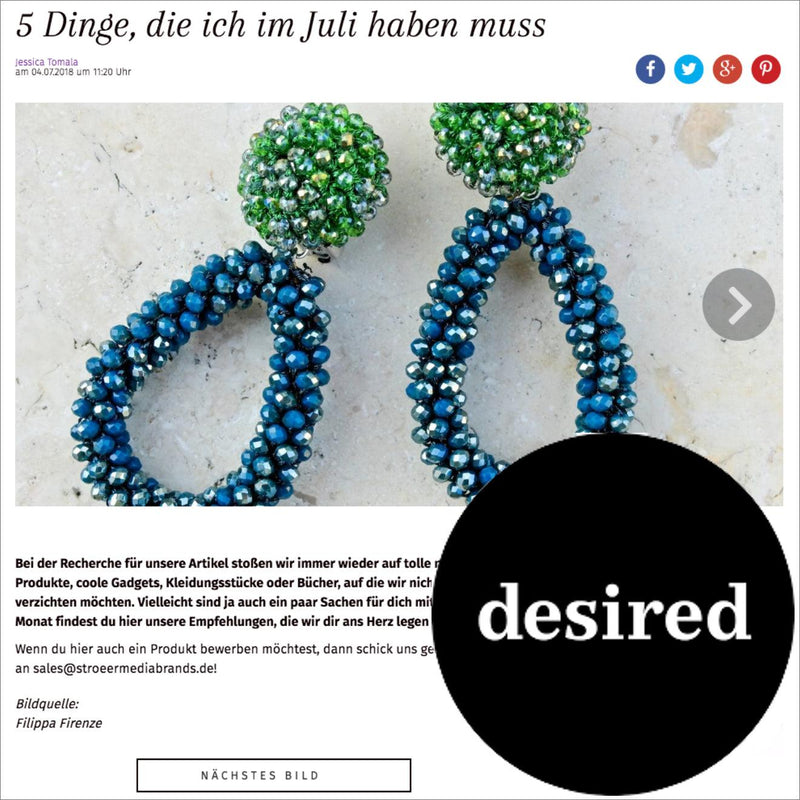 Desired Special - 5 Dinge, die ich im Juli haben muss! - Filippa Firenze