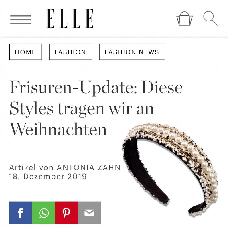 Filippa Firenze im Elle Styling Feature