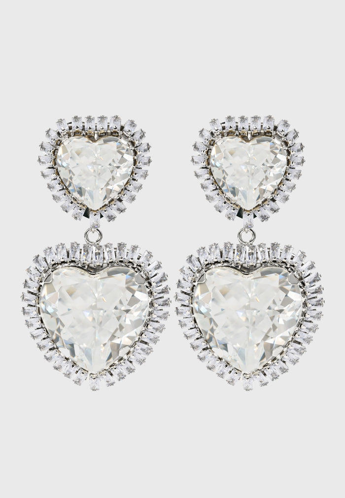 “Amore per sempre” - Sparkling statement ear clips with crystals