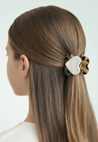 Dolcino - Große Herz Haarklammer Nude