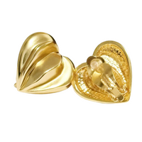 COMING SOON "Milano Edge" – Goldene Herz-Ohrclips