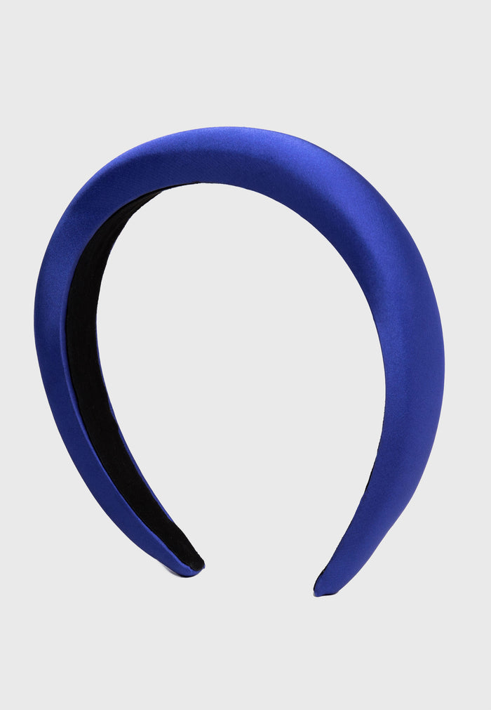 Apéro - Satin-Haarreif in Blau