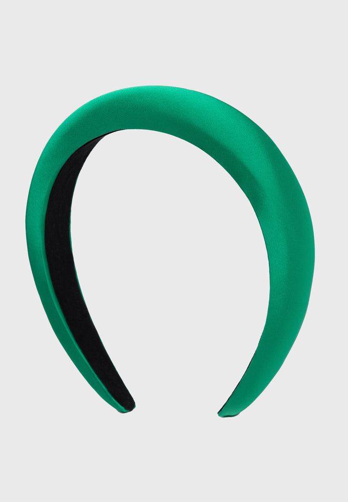 Apéro - Satin-Haarreif in modernem Grün