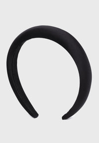 Apéro - Satin-Haarreif in Schwarz