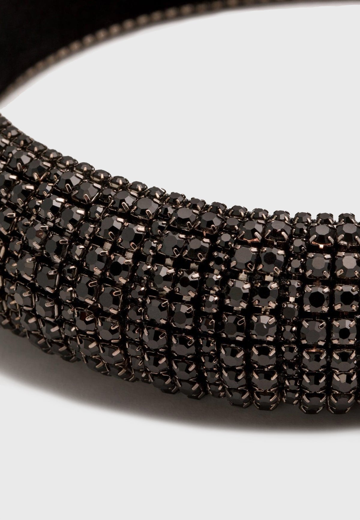 Bagatelle Babe - Statement Kristall Haarreif in Schwarz