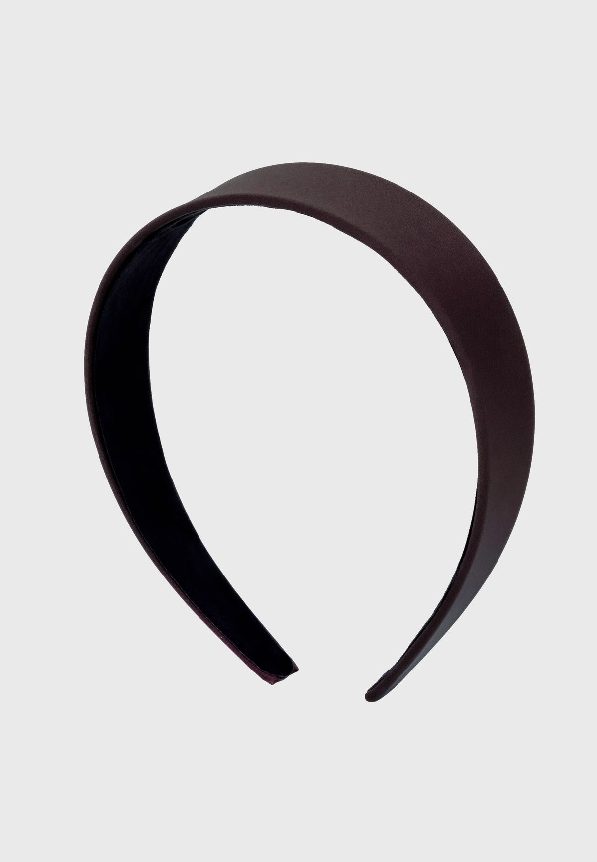 CinCin - Flacher Satin Haarreif in Schwarz