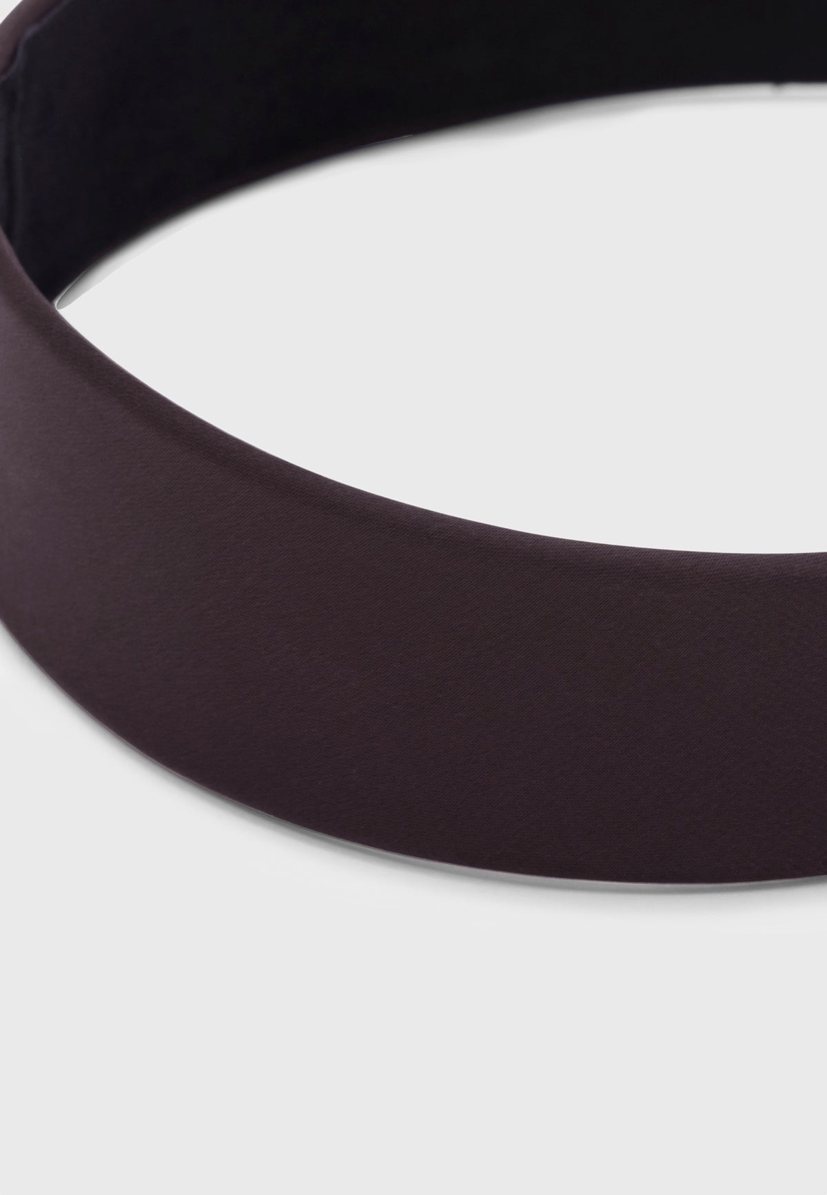 CinCin - Flacher Satin Haarreif in Schwarz