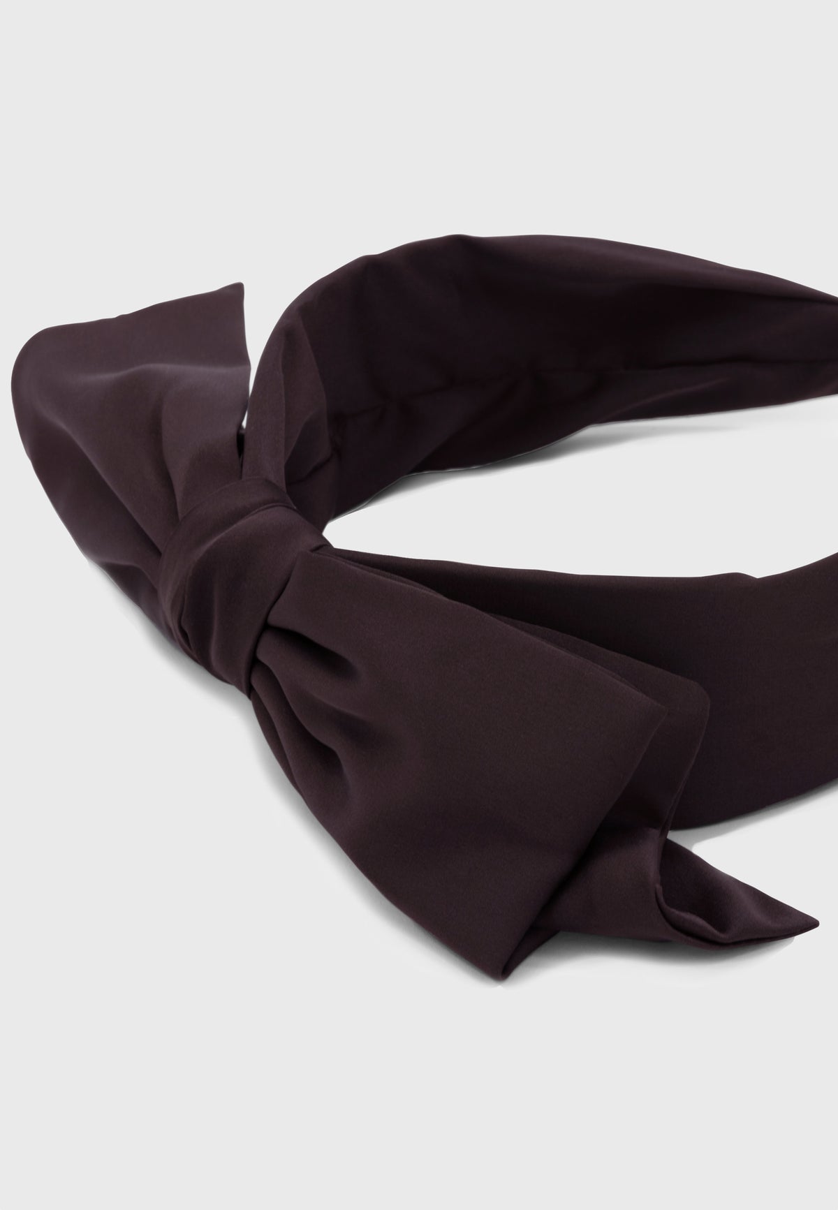 Satin Bow - Satin Haarreif mit Schleife in Schwarz