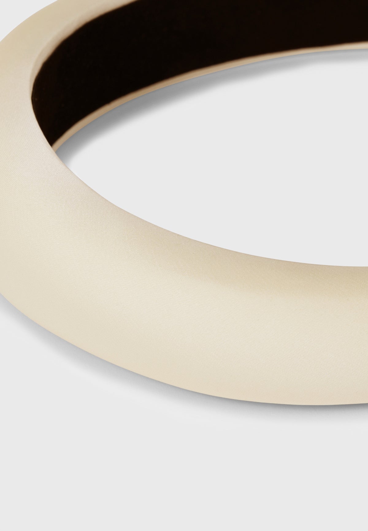 Apéro - Satin-Haarreif in Creme