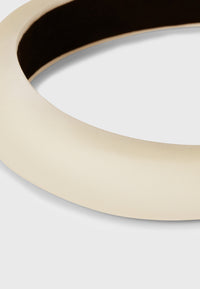 Apéro - Satin-Haarreif in Creme