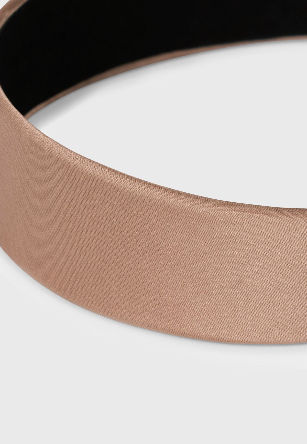 CinCin - Flacher Satin Haarreif in Macchiato