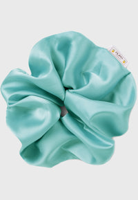 Amaretto - Satin Scrunchie Hellblau