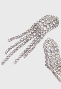 Nightout in Rome - Glamouröse Kristall Tassel Ohrclips