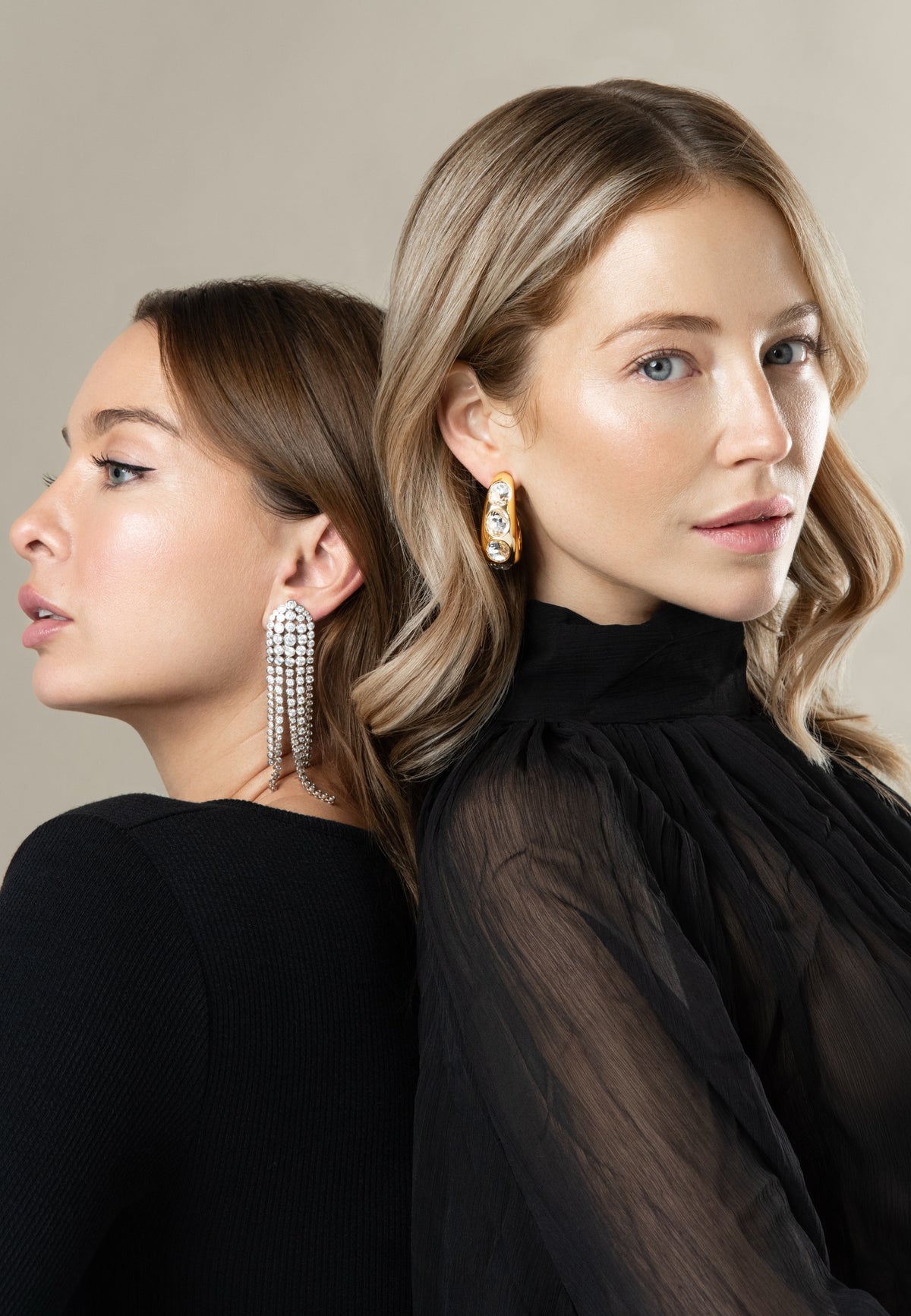 Nightout in Rome - Glamouröse Kristall Tassel Ohrclips