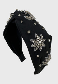 Grande Stella Luna - Funkelnder Turban Haarreif mit Stern Design