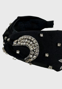 Grande Stella Luna - Funkelnder Turban Haarreif mit Stern Design