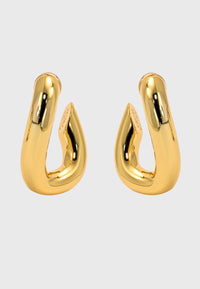 GIGI - Vergoldete Creolen mit modernem Twist