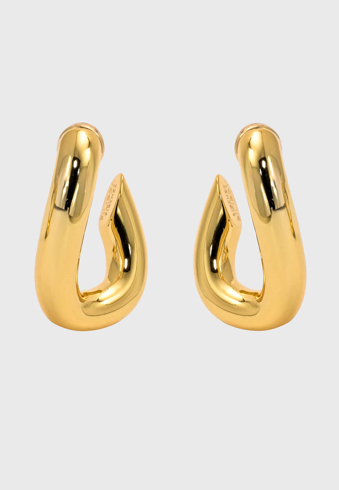 GIGI - Vergoldete Creolen mit modernem Twist