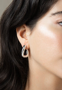 GIGI - Creolen Silber mit modernem Twist