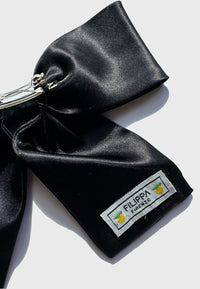 Silk Bow - Haarschleife aus Seide Schwarz