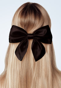 Silk Bow - Haarschleife aus Seide Schwarz