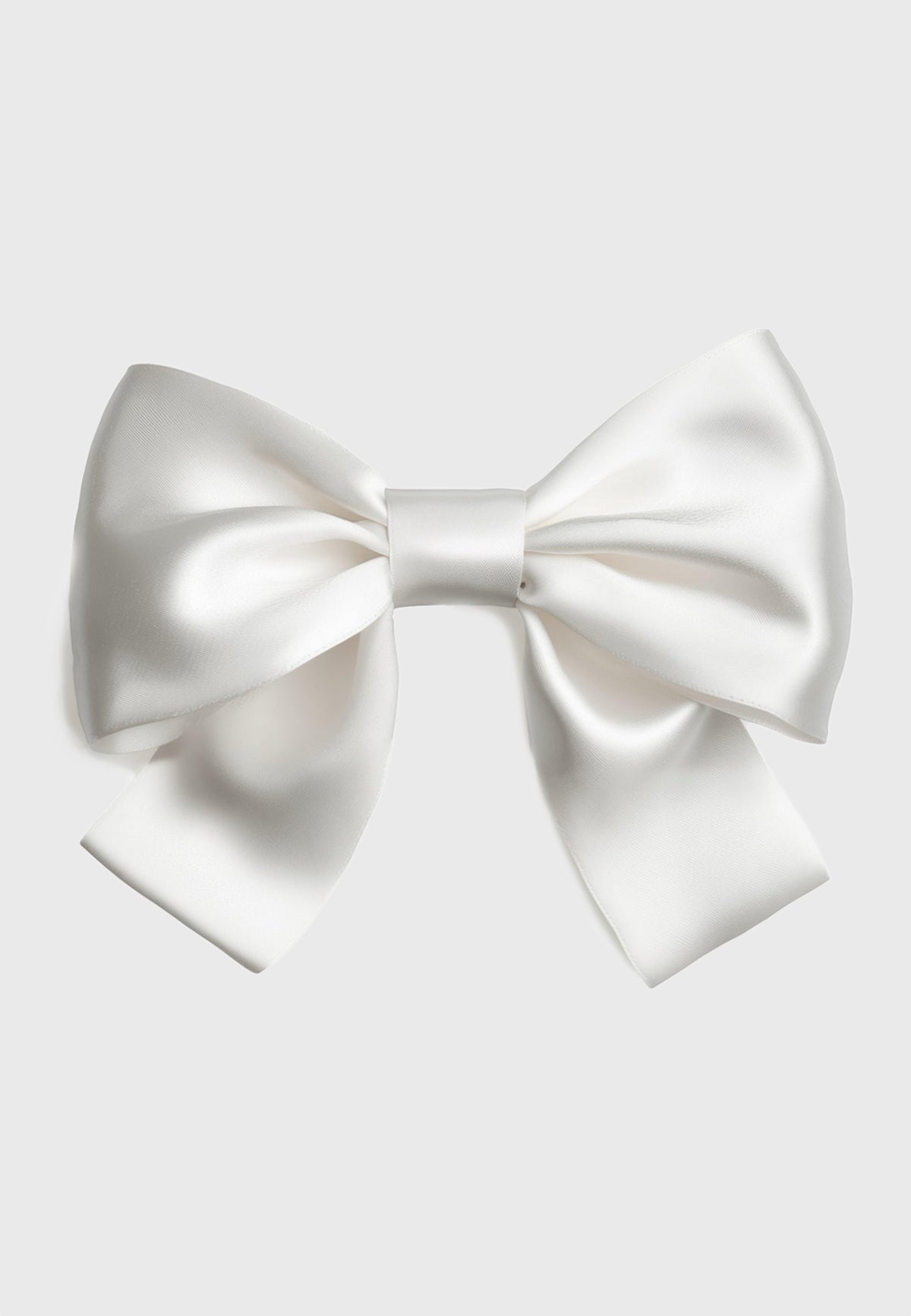 Silk Bow - Haarschleife aus Seide Weiß
