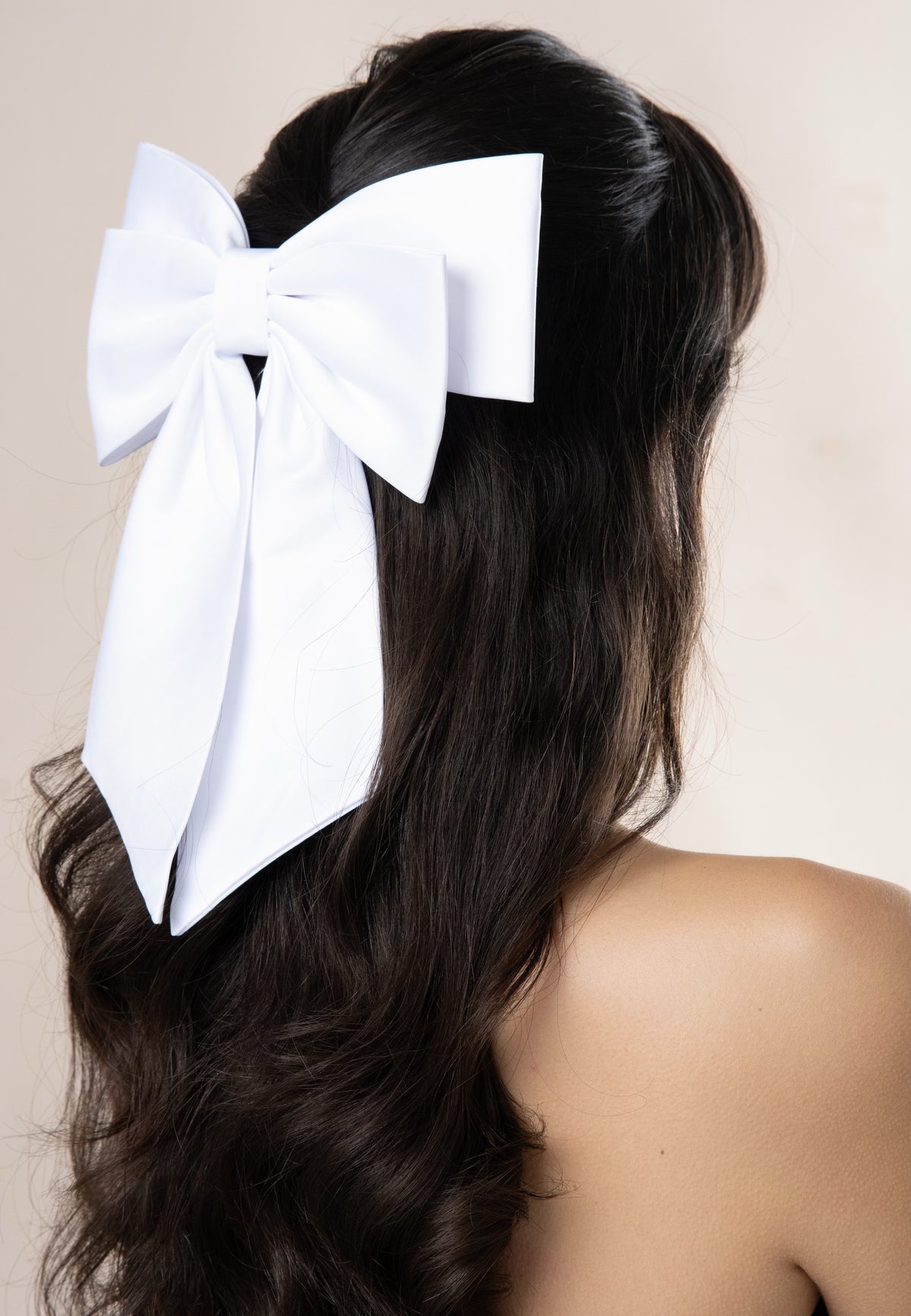 Big Bow - Haarklammer mit großer Doppel-Schleife aus Satin