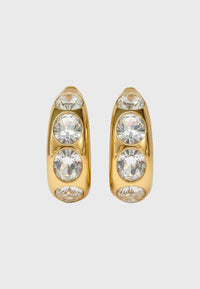 “Amore per sempre” - Sparkling statement ear clips with crystals