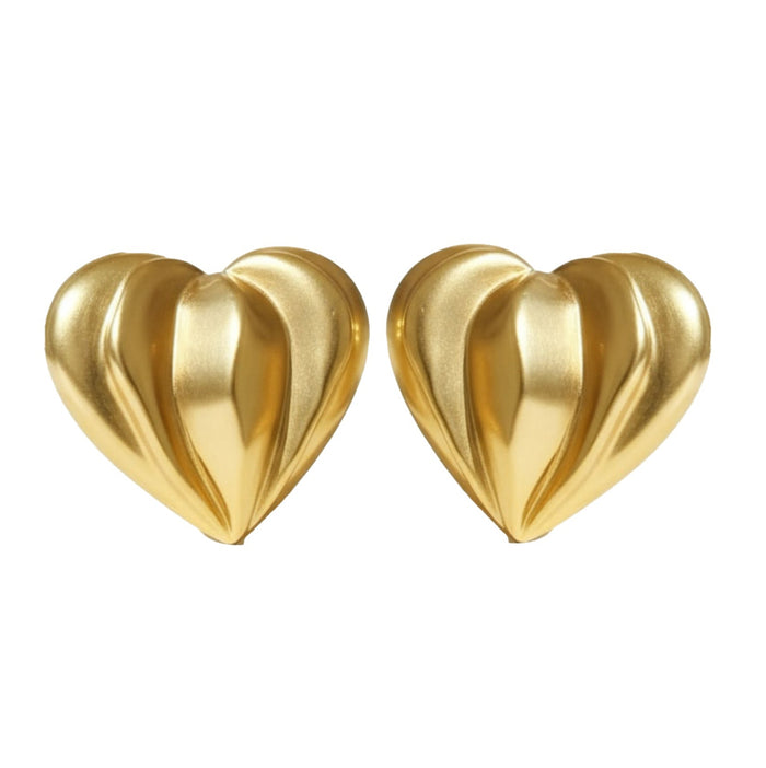 COMING SOON "Milano Edge" – Goldene Herz-Ohrclips