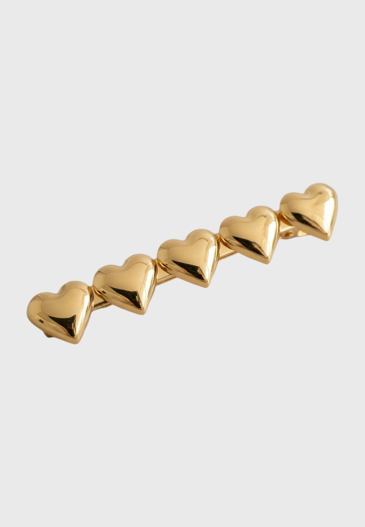Cuore - Haarclip mit Gold Herzen