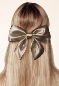 Silk Bow - Hair clip with silk bow
