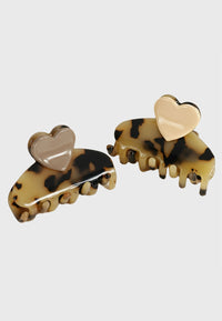 Dolcino - Kleine Herz Haarklammer Nude