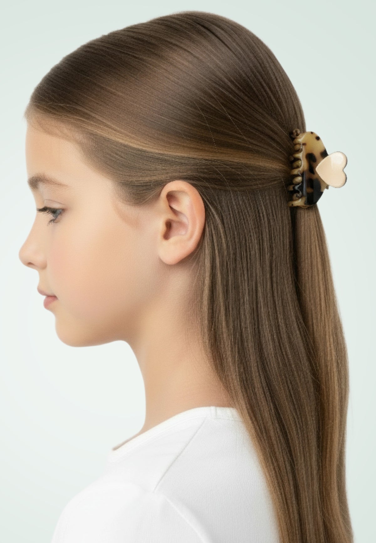 Dolcino - Kleine Herz Haarklammer Nude