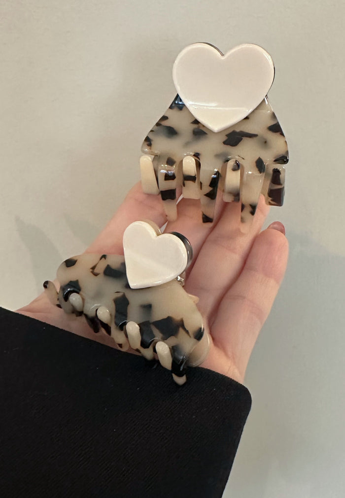 Dolcino - Kleine Herz Haarklammer Nude