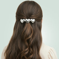 COMING SOON Amore - Haarspange mit Silber Herzen