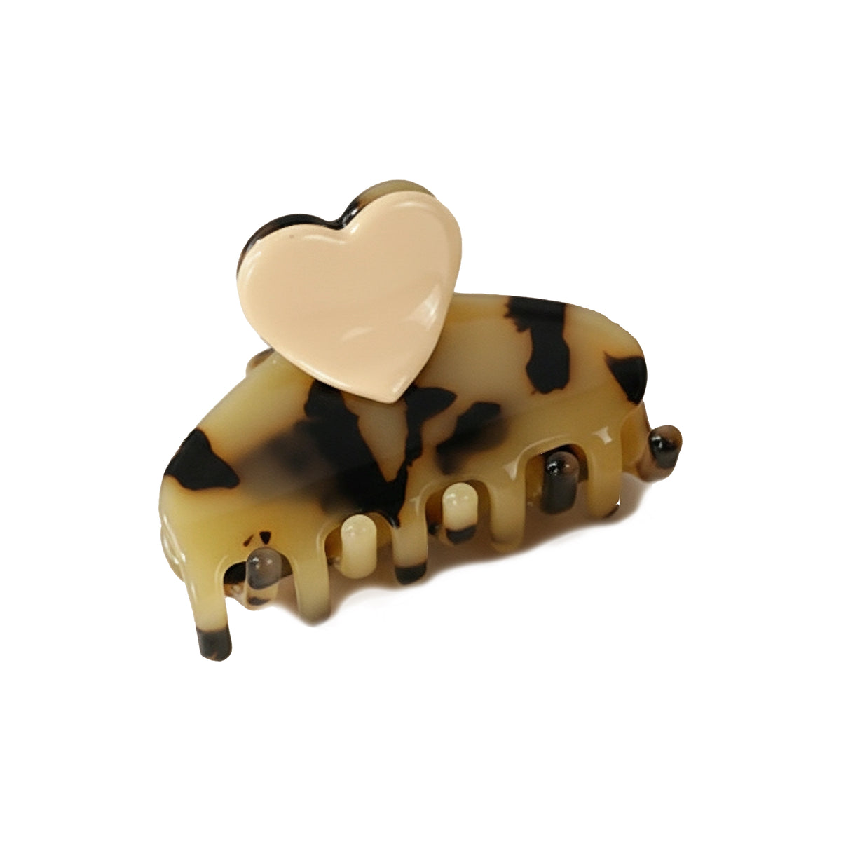 Dolcino - Kleine Herz Haarklammer Nude