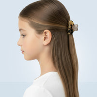 Dolcino - Kleine Herz Haarklammer Taupe