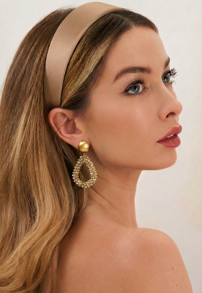 COMING SOON | Portofino - Elegante Kristall Ohrclips in Gold
