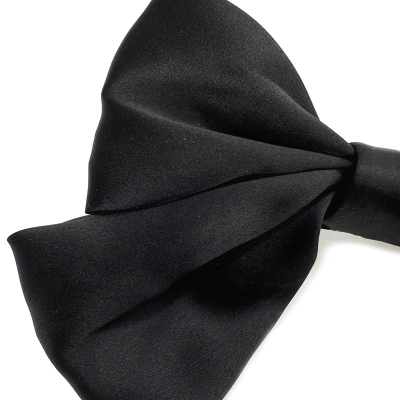 Silk Bow - Haarklammer mit Schleife aus Seide Schwarz