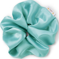 Amaretto - Satin Scrunchie Hellblau - Filippa Firenze