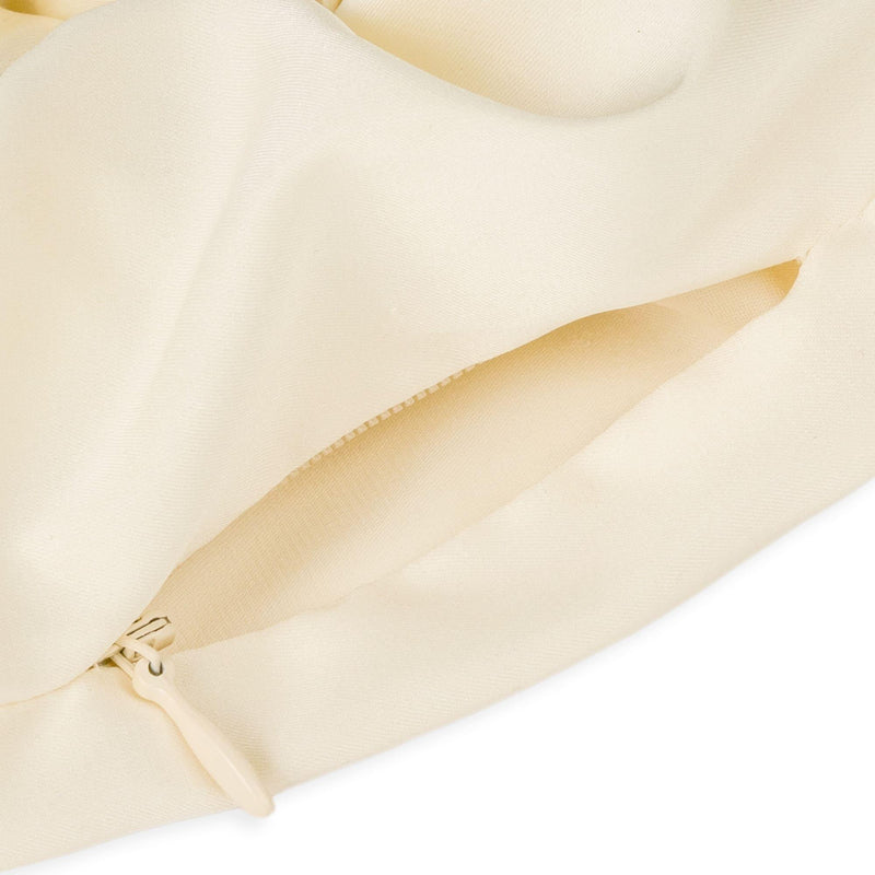 Amaretto - Satin Scrunchie in Creme - Filippa Firenze