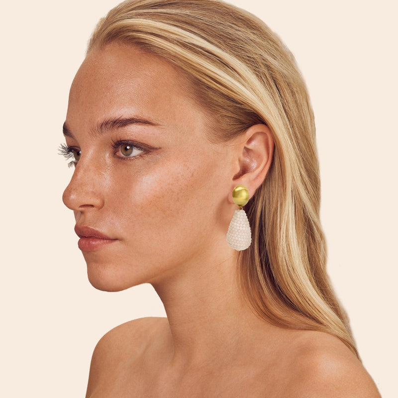 Champagne Problems - Elegante Kristall Ohrclips - Filippa Firenze