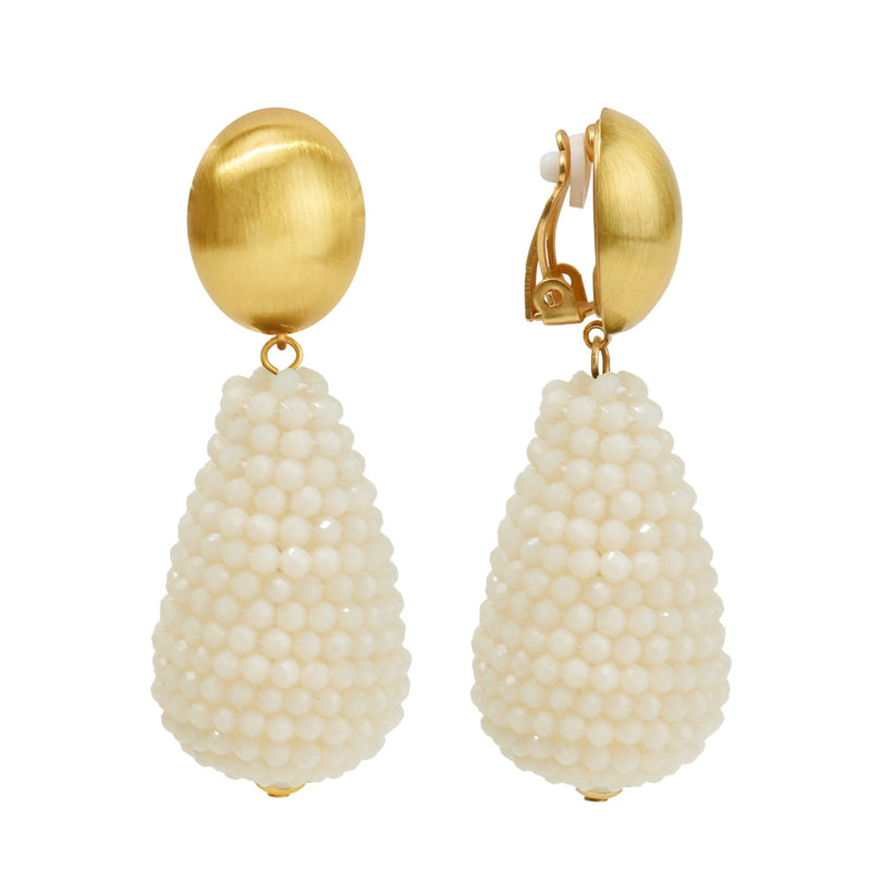 Champagne Problems - Elegante Kristall Ohrclips - Filippa Firenze
