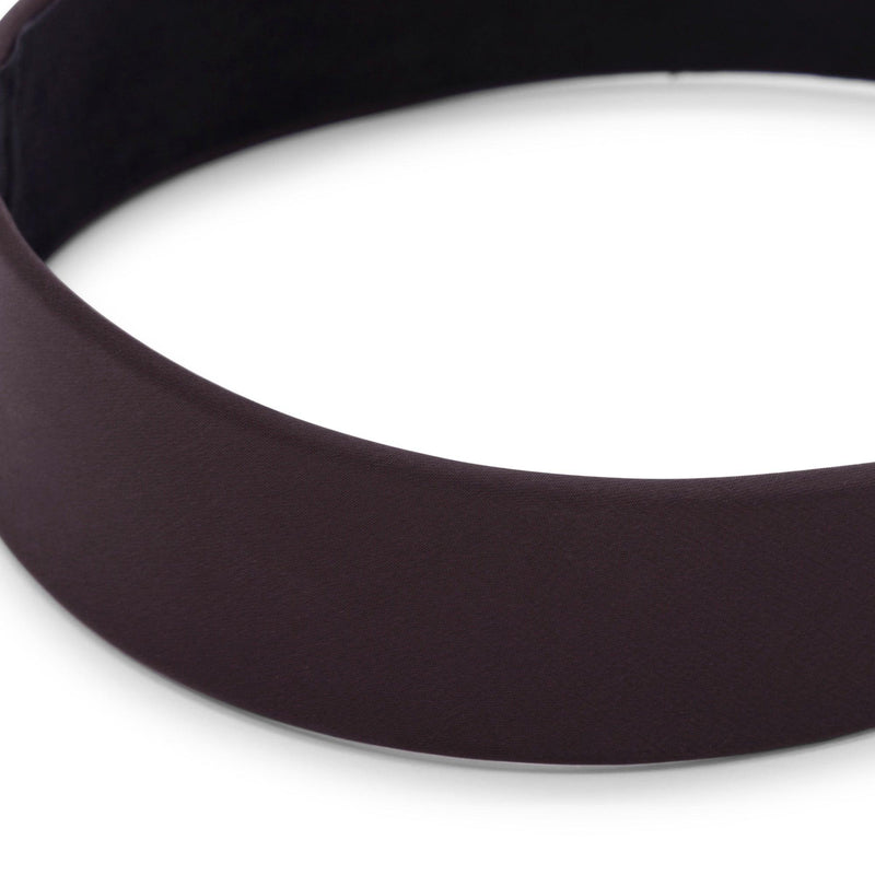CinCin - Flacher Satin Haarreif in Schwarz - Filippa Firenze
