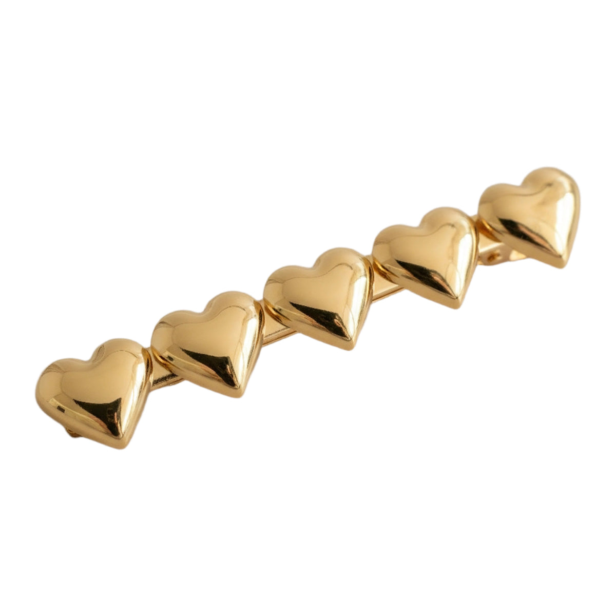 Cuore - Haarclip mit Gold Herzen