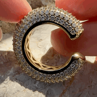 Fior Fiore - Statement Earcuff Kristall Gold - Filippa Firenze