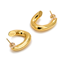 GIGI - Vergoldete Creolen mit modernem Twist - Filippa Firenze