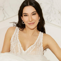 GIGI - Versilberte Creolen mit modernem Twist - Filippa Firenze