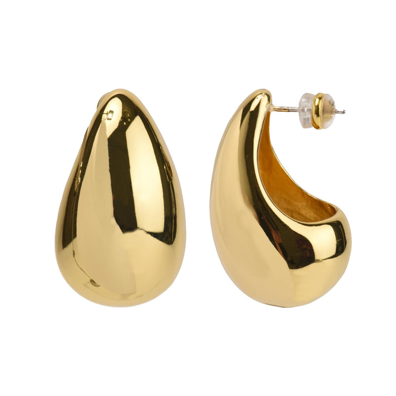 "Gocce" - Moderne Tropfen Ohrringe Gold - Filippa Firenze